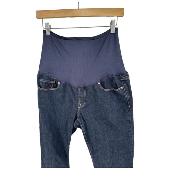 Gap 1969 Sexy Boot Maternity Jeans Dark Wash Size 30/10 - Picture 2 of 10